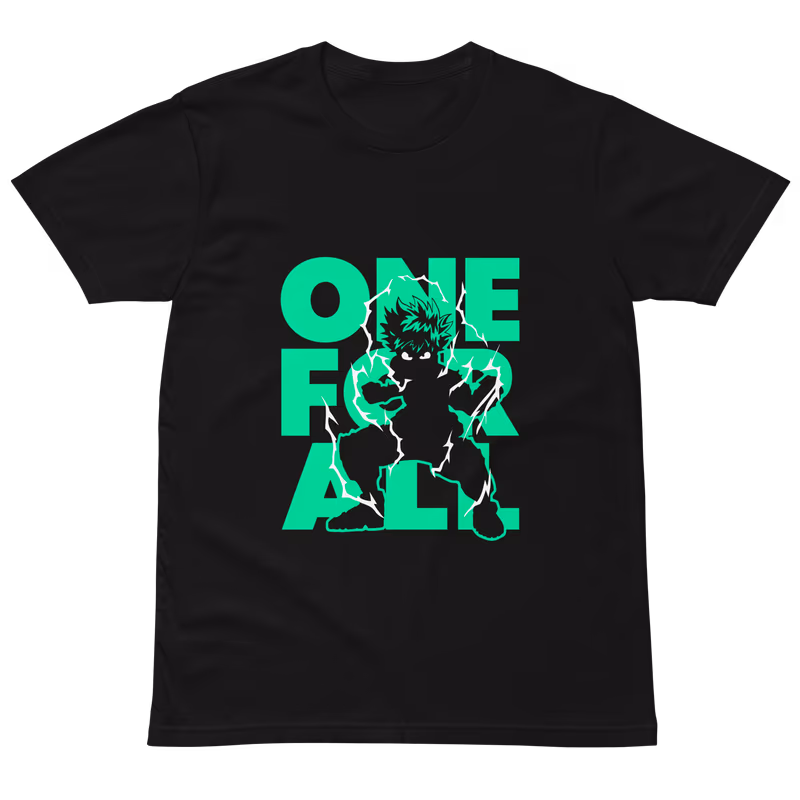 Deku One For All My Hero Academia Tee, Black, view