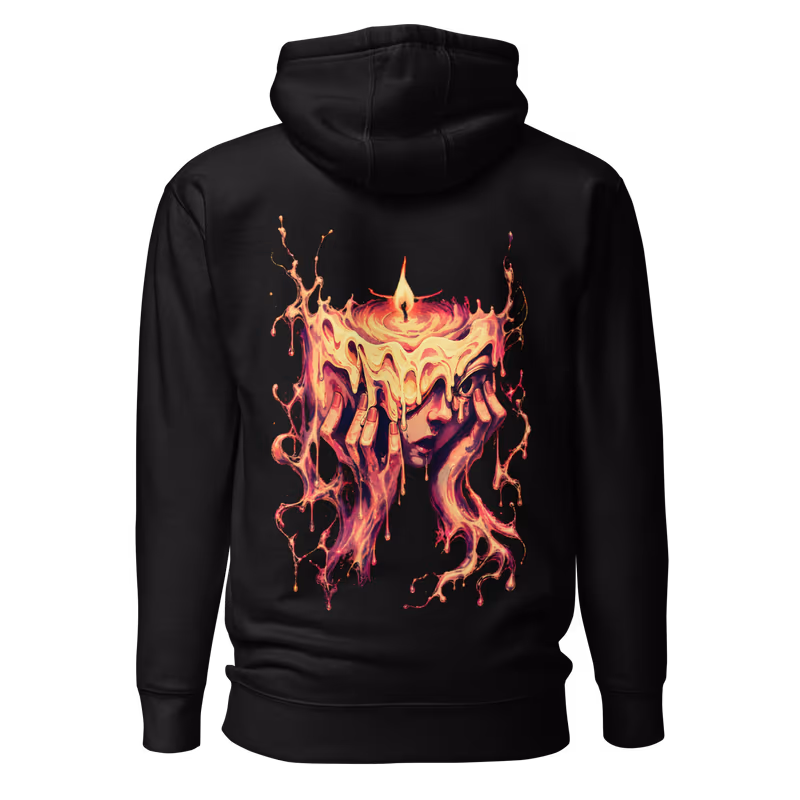 Wax Lady Hunter x Hunter Graphic Hoodie, Black, view