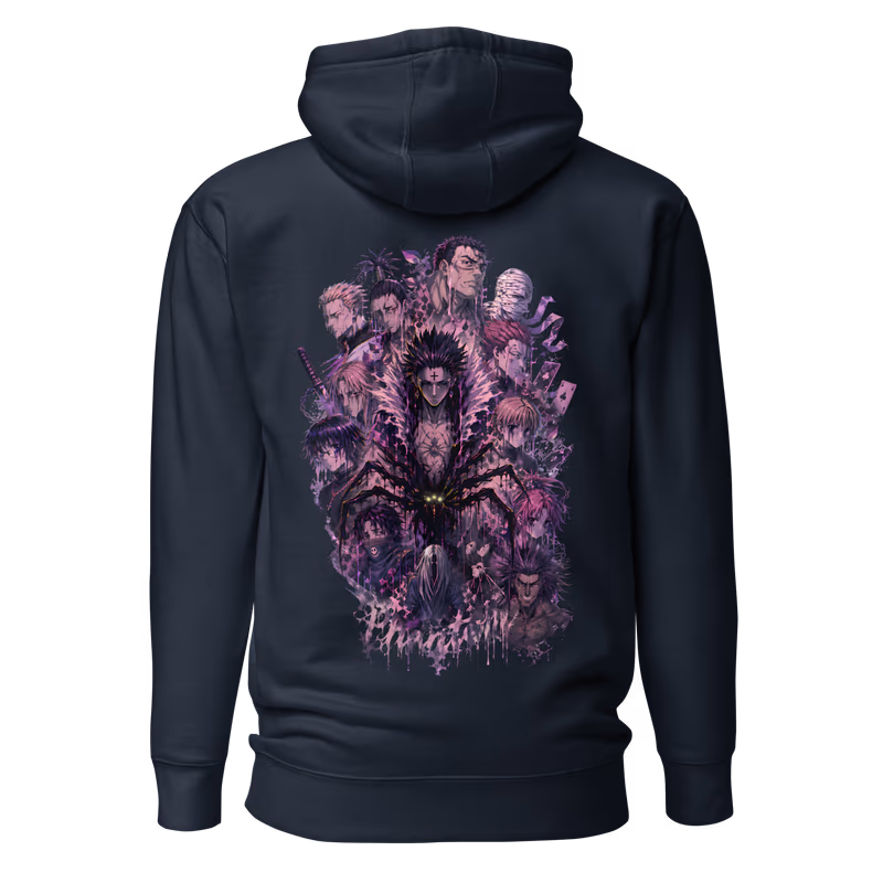Phantom Troupe Hunter x Hunter Graphic Hoodie, Black, view 3