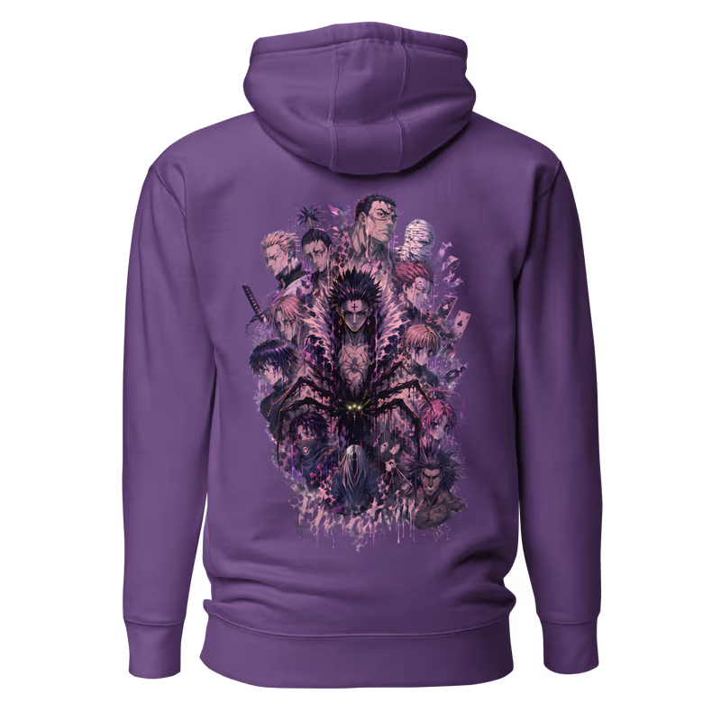 Phantom Troupe Hunter x Hunter Graphic Hoodie, Black, view 6