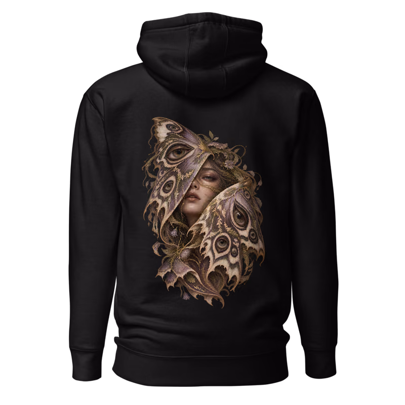 Moth Veil, Black, back