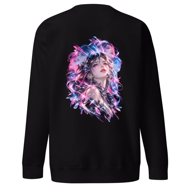Afterimage Idol Sweatshirt, Black, back print, back