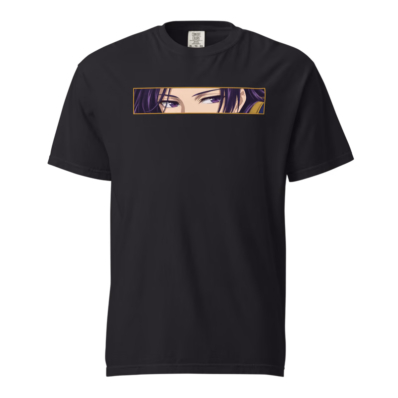 Jinshi Eyes Tee, Black, eyes front, front