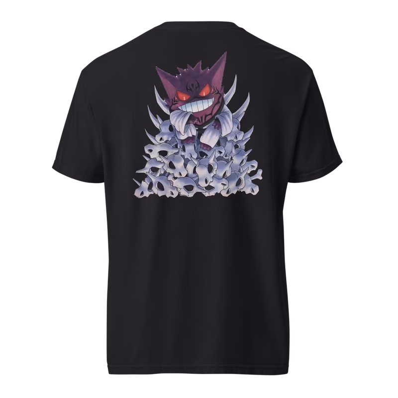 Gengar x Jujutsu Kaisen King of Curses Tee, Black, back print, back