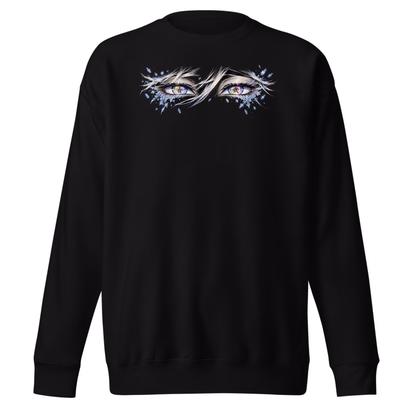 Doma Upper Moon Two Sweatshirt, Black, eyes front + move back, front