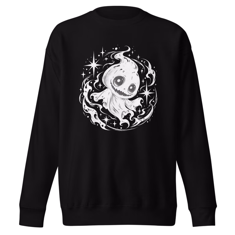Void Chibi Sweatshirt, Black, front print, front
