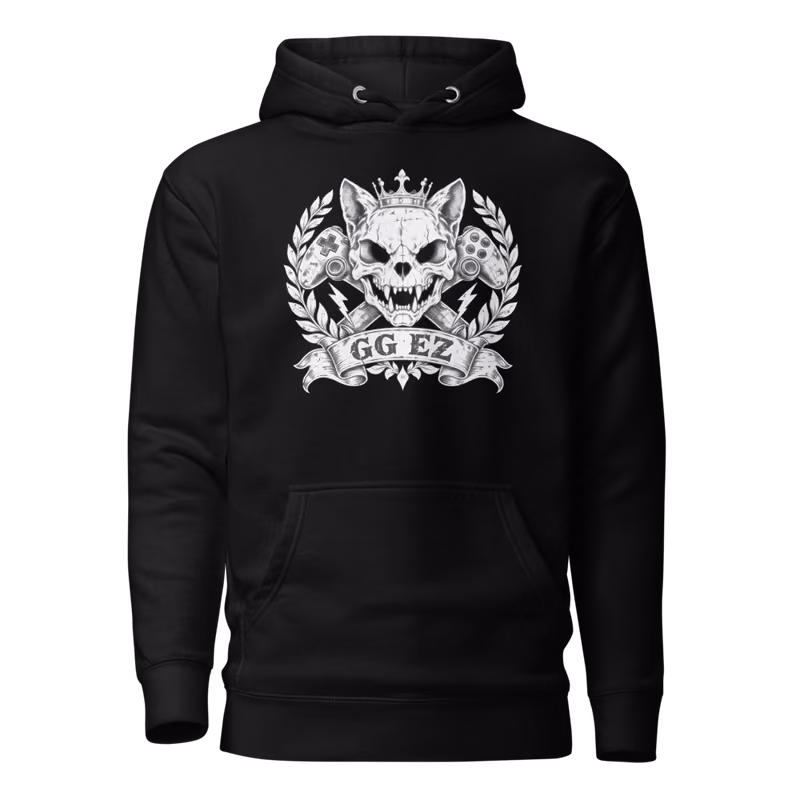 GG EZ Hoodie, Black, front