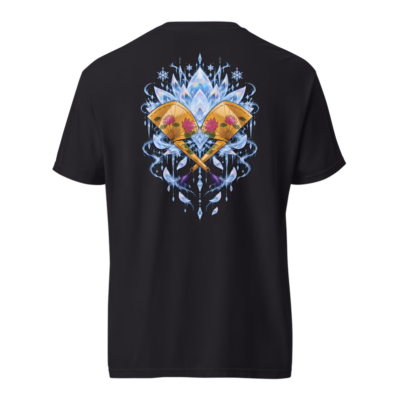 Doma Upper Moon Two Tee, Black, eyes front + move back, back