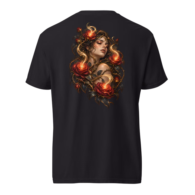Thornlight Tee, Black, back print, back