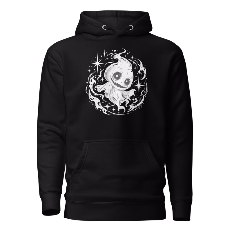 Void Chibi Hoodie, Black, front
