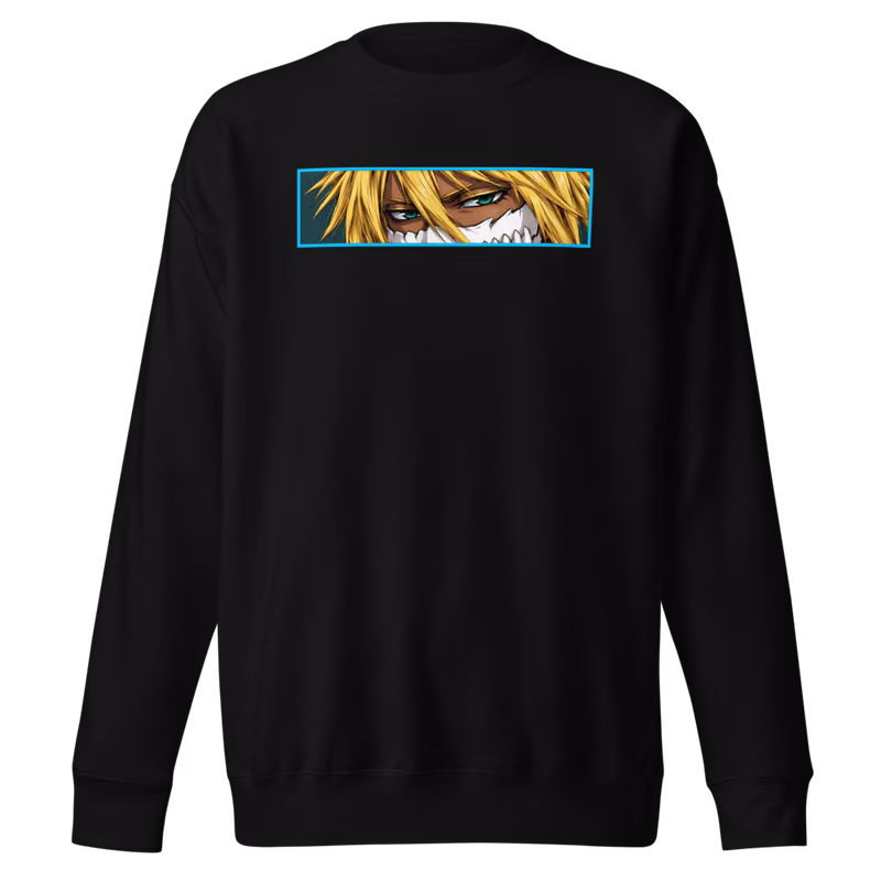 Tier Harribel Espada Tercera Sweatshirt, Black, face front + resurreccion back, front