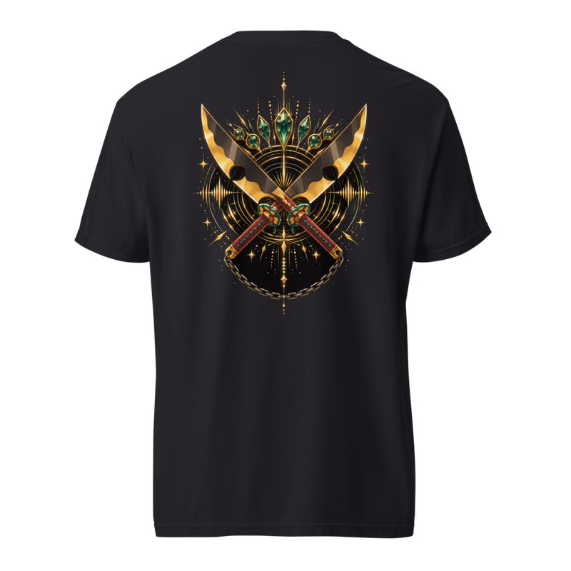 Tengen Uzui Sound Hashira Cleavers Tee, Black, back print, back